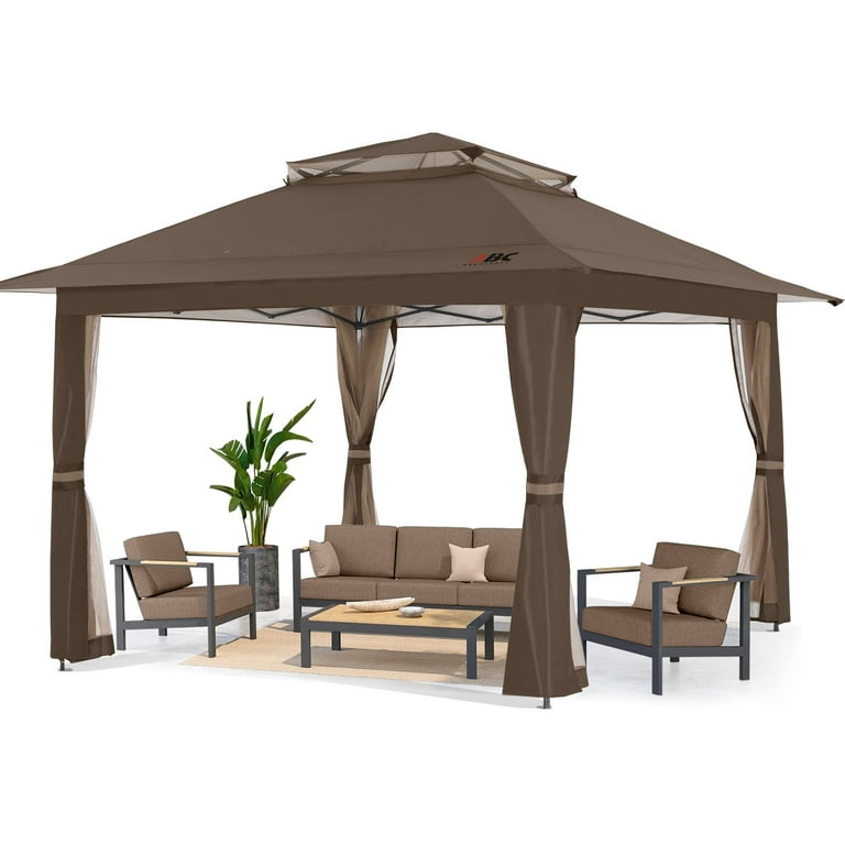 Kaco★ ABCCANOPY 13'x13' Outdoor Pop-Up Gazebo Tent, Canopy Shelter