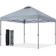 thumbnail image 1 of ABCCANOPY 8 ft x 8 ft Easy Pop up Outdoor Portable Instant One Push Function Canopy Tent with Air Vent, Gray, 1 of 8