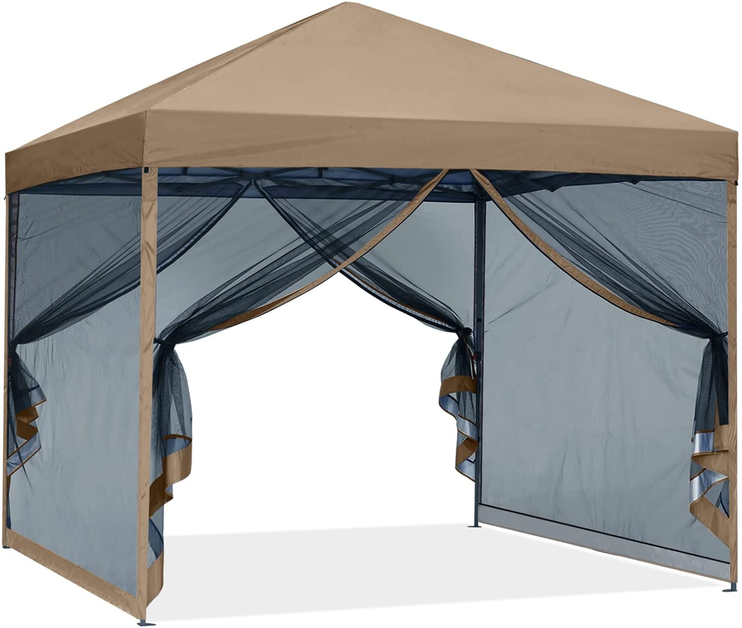 ABCCANOPY 8 ft x 8 ft Easy Pop up Outdoor Canopy Tent With Netting