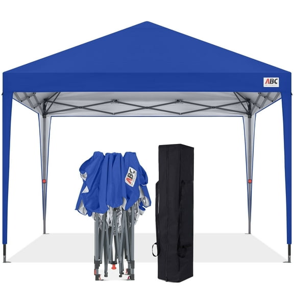 ABCCANOPY 8' x 8' Blue Outdoor Pop up Canopy Tent Camping Sun Shelter-Series