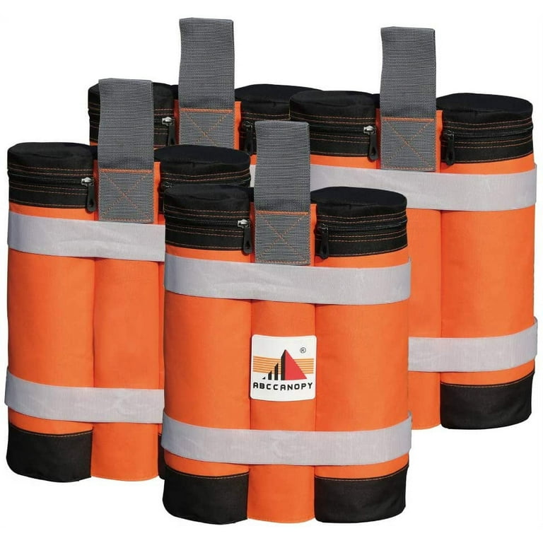 ABCCANOPY Canopy Weights Instant Shelters Sandbags Weight Bags, Set of 4,  Orange 