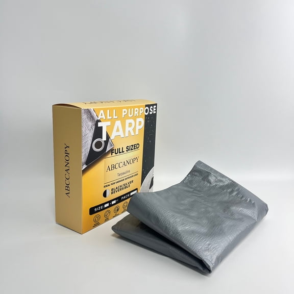 ABCCANOPY Tarpaulins,Polyester Ripstop Fabric 200 Denier 6.6oz 58/60" Wide Waterproof Tent Water Repellent Dustproof Airtight Inflatable Flag Tarp
