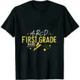 thumbnail image 1 of ABCD First Grade Rocks Back To School Teacher Lighting Bolt T-Shirt, 1 of 5