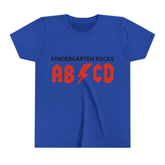 ABCD Kingergarten Rocks Youth Short Sleeve Tee