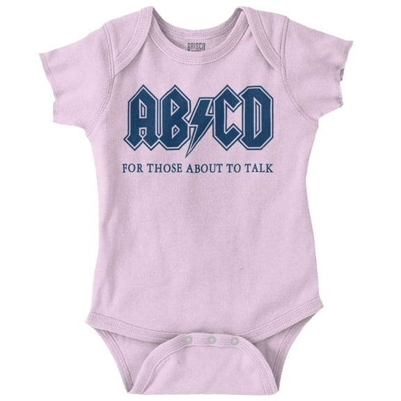 ABCD Lightning Bolt Lil Rocker Music Romper Boys or Girls Infant Baby Brisco Brands 24M