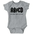 thumbnail image 1 of ABCD Lightning Bolt Lil Rocker Music Romper Boys or Girls Infant Baby Brisco Brands NB, 1 of 6