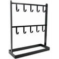 thumbnail image 1 of ABCISI 1 PC Tabletop Hook Rack – Jewelry Display Stand – Metal Retail Counter Display Stand for Necklace Bracelets, Earrings, Ring, Keys, Watches (Black ), 1 of 6