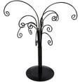 thumbnail image 1 of ABCISI 10.6 inch Rotating Tree Display Stand, Decorative Black Metal Tabletop Display Stand Features Multiple Hooks, Display Rack for Ornaments Glass Globes Balls and Small Craft Items (1PCS), 1 of 9