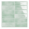 thumbnail image 1 of ABCISI 10-Sheet Peel and Stick Backsplash Tile, 12 x 12-Inch Light Green 3D Subway Wall Panels, Self-Adhesive Vinyl Tiles for Kitchen, Bathroom, Laundry Room and Camper, Light Green, 1 of 7