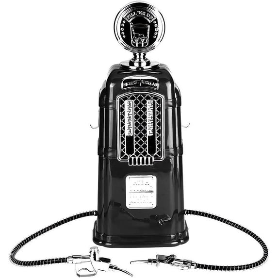 ABCISI 1000cc Liquor Drink Dispenser, Double Guns Wine Beverage Pump, Liquor Alcohol Beer Dispenser Accessories with Vintage Inspired (Black)