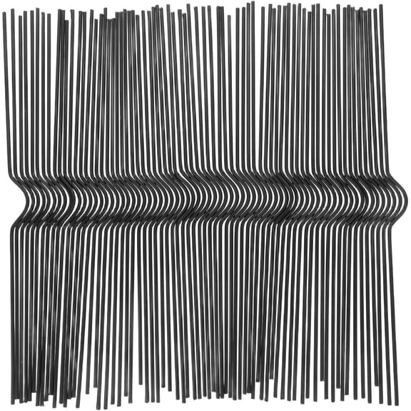 ABCISI 100pcs Calendar Hanging Hooks, Removable Wall Wire Hooks for Home Decor, Stylish and Reliable Iron Binder Clips for Hanging Picture Calendars and Photo Albums, Black