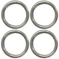 thumbnail image 1 of ABCISI 2.5" Metal O-Ring, 4 Pack 304 Seamless Welding Stainless Steel Lifting Rings, Heavy Duty Smooth Solid Multi-Purpose Big Ring for for Crafts, 8mm x 50mm, 1 of 11