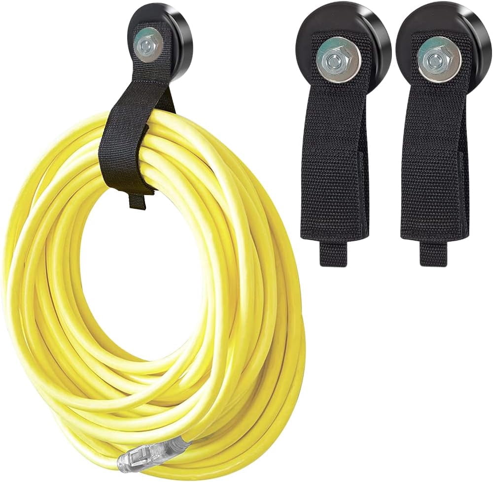 ABCISI 2 PCS Heavy Duty Magnetic Hooks, Multipurpose Hanging Support for Everyday Gear and Equipment, Tool Organization for Tool Sheds, Utility Corners, Metal Shelves, Cars, Garage, RV, House