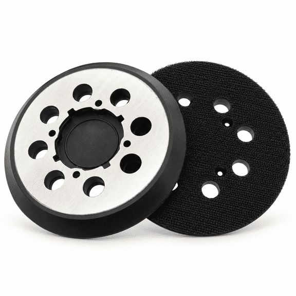 ABCISI 2 Pack 5 Inch Random Orbital Sander Pads, 8-Hole Hook and Loop Replacement Backing Plates with Metal Backplate, Compatible with Craftsman CMCW220B CMEW231 and DEWALT DWE6421 DWE6423