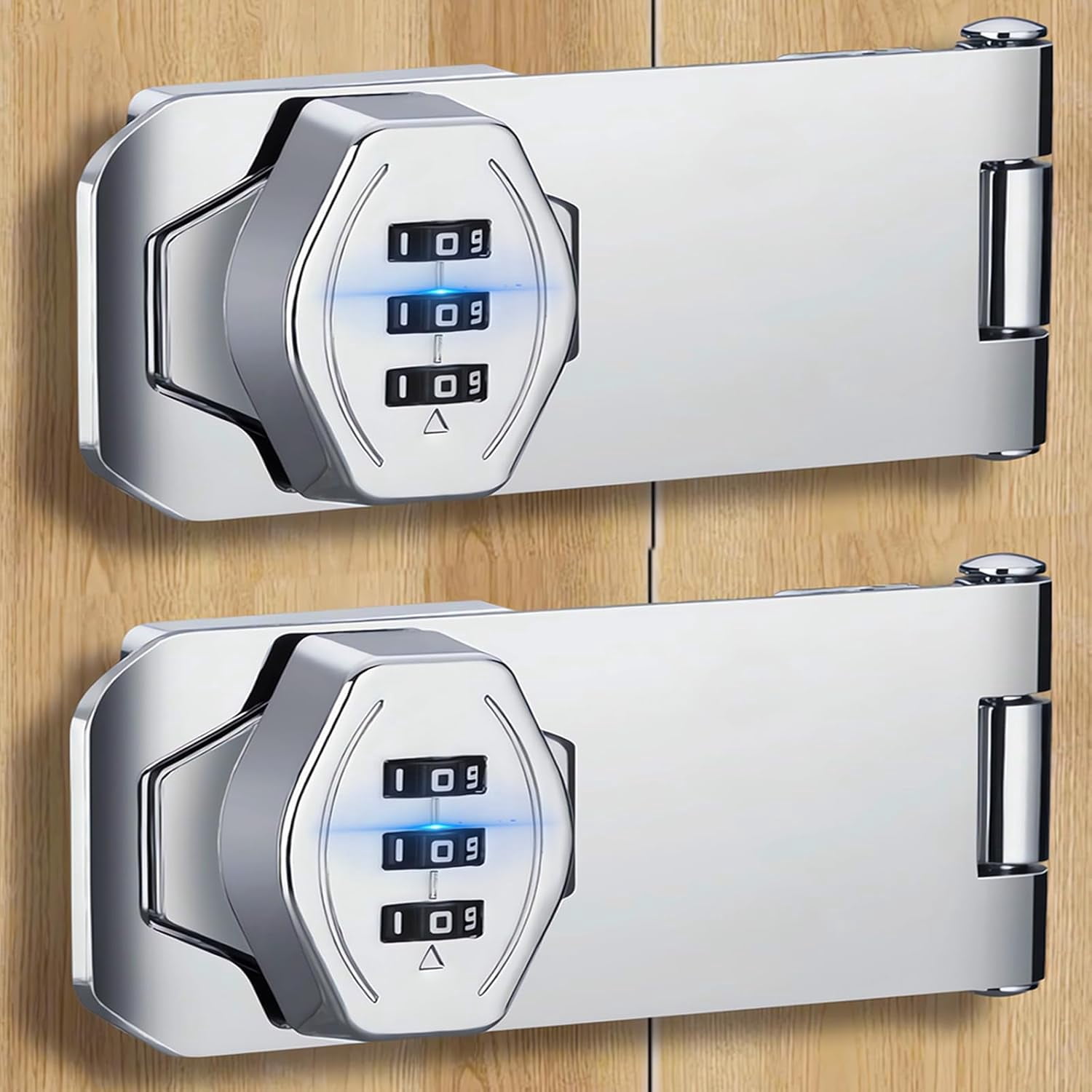 Code Lock Latch ABCISI 2 Pack Sliding Closet Door Lock with Code Cupboard Locks ...