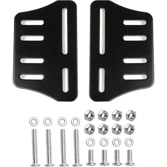 ABCISI 2 Pcs Metal Bedstead Bedframe Brackets, Vertical Conversion Plate, Duty Bed Frame Adapter to Connect Headboard Footboard, Modifiable Tool Easy Installation Strong Assist