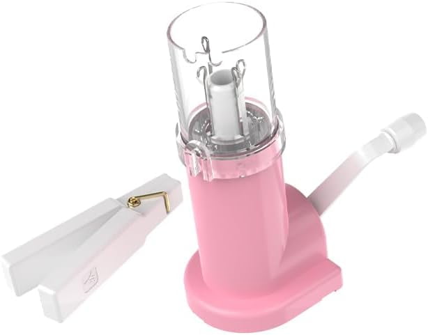 ABCISI 2025 New i Cord Knitting Machine, Rope Knitting Mill Mid End Braiding Machine, Ceiling Style Double Guide Mouth Groove Upgraded Weaving Artifact Yarn Rope DIY Tool（Pink and White）