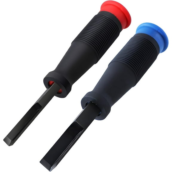 ABCISI 2Pcs Corner Chisel, 90 Square Mortise Chisel 8mm and 12mm Hinge Recess Corner Wood Chisel Woodworking Tools for Cutting Square Mortised, Door Installation, Wood Carving, Framing