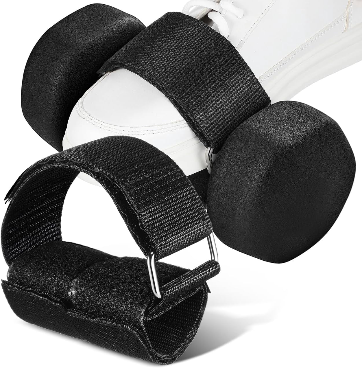 ABCISI 2Pcs Dumbbell Foot Attachment, Foot Weight Lifting Adjustable ...