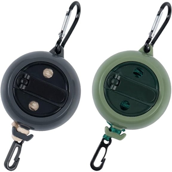 ABCISI 2Pcs Retractable Bow and Gear Hoist, 33FT Treestand Gear Hoist, Quick and Easy Bow Hunting Gear Accessories for Hunter, 4MM Thickened Rope, Secure & Reliable
