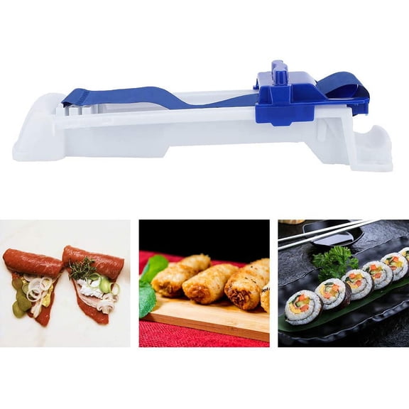 ABCISI 2pcs DIY Plastic Roller Machines, Wrapper Vegetable Meat Rolling Tool, Upgraded Spring Roll Maker, Eggroll Wrapper Rolling Sushi Maker Kit for Home Kitchen, Multi-functional Essentials Gadgets