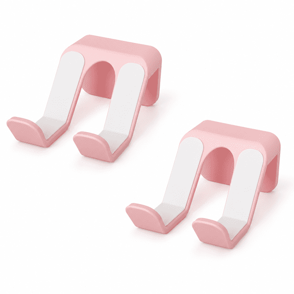 ABCISI 2pcs Gaming Controller Holder Wall Mount, Gamepad Rack Controllers Holder  for Xbox Series XS, PS5 PS4 Switch Proand, PC Gaming Accessories with Stable 3M Adhesive(Pink)