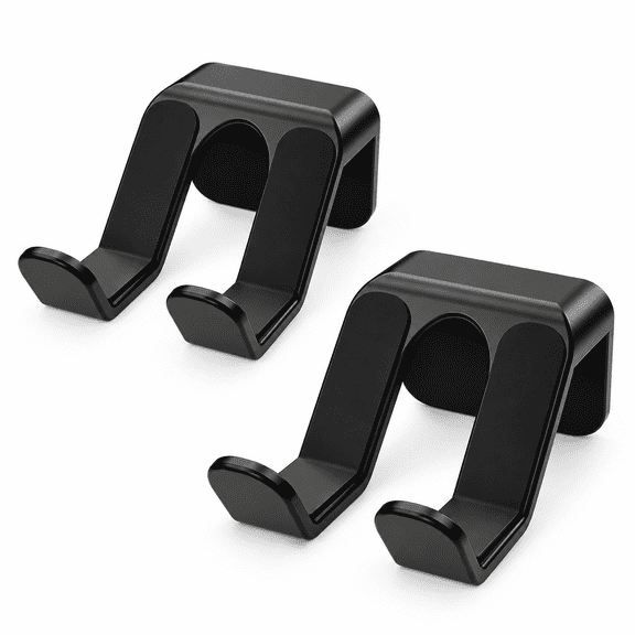 ABCISI 2-Piece Gaming Controller Wall Mount, Adhesive Gamepad Holder Rack for Xbox Series X/S, PS5, PS4, Switch Pro and PC Controllers, No-Drill Gaming Accessories, Black
