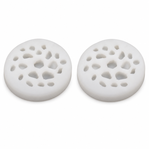 ABCISI 2 Pcs Irregular Pebble Resin Molds, 20-Cavity Silicone Stone Rock Mold, 4.3 in River Pebble Shaping Forms for DIY Crafts, Mini Gardens and Tabletop Decor