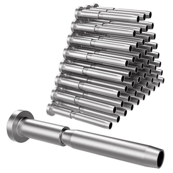 ABCISI 3/16" Invisible Cable Railing kit, T316 Stainless Steel Invisible Receiver and Swage Stud End for 3/16 Inch Cable Railing, Deck Stair Threaded End Fitting for 2"x2" Wood & Metal Posts(50 Pack)