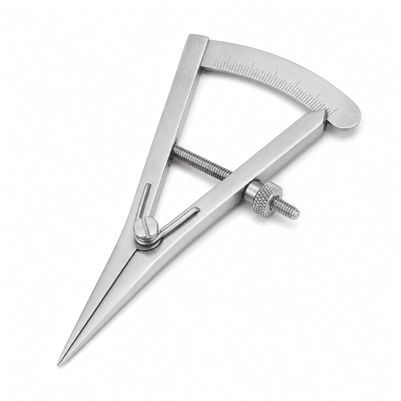 ABCISI 3.5 Inch Adjustable Marking Gauge, Mini Edge Press Pitch Gauge with Precision Spring Divider Caliper Compass for Leather Craft, Woodworking, Metalwork and Engineering
