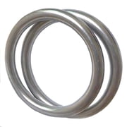 ABCISI 3 Metal O-Ring, 2 Pack 304 Seamless Welding Stainless Steel Lifting Rings, Heavy Duty Smooth Solid Multi-Purpose Big Ring for for Crafts, 8mm x 60mm