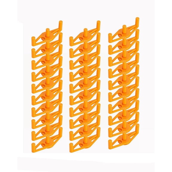 ABCISI 30Pcs Plant Stem Trainer, Low Stress Training Clips, Stem Bender Clips for Climbing, Adjustable Bud Clips, Plant Bender Plant Training Clips Plant Root Bender for Gardening, Orange