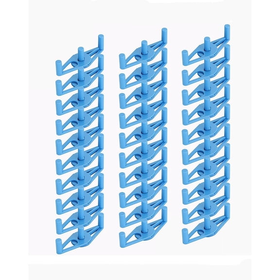 ABCISI 30Pcs Plant Stem Trainer, Low Stress Training Clips, Stem Bender Clips for Climbing, Adjustable Bud Clips, Plant Bender Plant Training Clips Plant Root Bender for Gardening, Blue