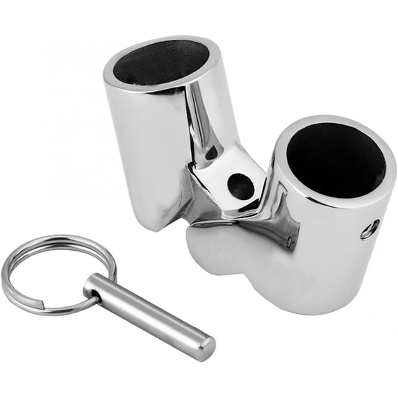 ABCISI 316 Stainless Steel Marine Grade Boat Railing Pipe Connector, Folding Swivel Coupling Tube Pipe Connector Boat Hardware Fitting for (25mm) 1inch
