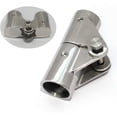 thumbnail image 1 of ABCISI 316SS Boat Tube Connector,Boat Rail Fittings Folding Swivel Connector for 1 inch O.D Tube/Pipe of Marine Boat Yacht, 1 of 6