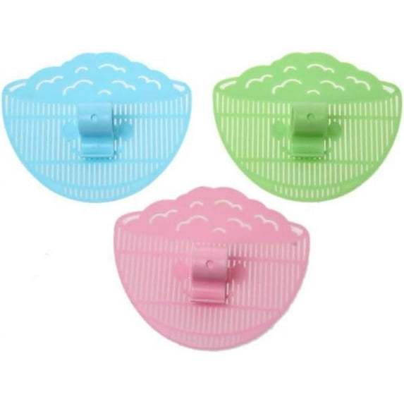 ABCISI 3Pcs Plastic Clip-On Strainer, Bowl-Shaped Pasta Colander For Pots & Bowls – Universal Rice Sieve, Noodle Strainer For Vegetables, Fruit, Camping & Kitchen Use