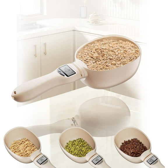 ABCISI 3T6B Digital Measuring Spoon, Smart Food Scale For Baking Cooking Coffee,Weight from 1 g to 800 g, Support Unit g/ml/cup/fl.oz/oz for Home Cooks Bakers Chefs Pet Owners