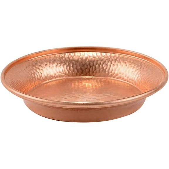 ABCISI 4.4'' Copper Tray, Decorative Buddhist Water Tray, Scrying Bowl Buddhist Offering Bowl, Multi-Functional Incense Burner Holder, Religion Container, Candle Dish