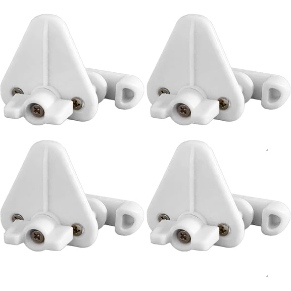 ABCISI 4 Sets Pontoon Gate Latch Replacement, Pontoon Door Latch Fits 1-1.25inch Square Frames Boat Latch Lock Pontoon Gate Accessories, Suitable for Left & Right Hinged Doors