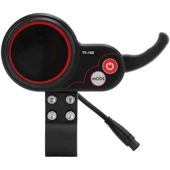 ABCISI 48V Tf-100 6 Pin Communication Instrument with LCD Display for M4 Electric Scooter Controller, Scooter Thumb Throttle, Waterproof Plug for Electric Scooter Parts