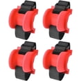 thumbnail image 1 of ABCISI 4PCS Fishing Rod Holders for Railings, Portable Fishing Pole Holders for Bridge Railings Ship Railings Seaside Guardrails, Arc bottom red, 1 of 10