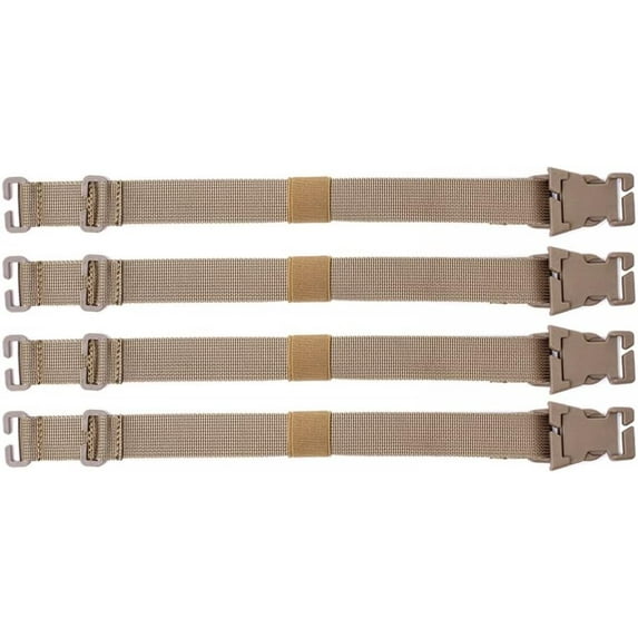 ABCISI 4PCS Molle Straps, Portable Tactical Molle Backpack Straps, Accessories for Outdoor Camping Hiking Mountaineering (MILITARY COLOR)