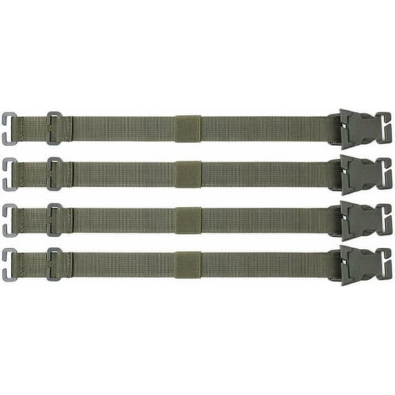 ABCISI 4PCS Molle Straps, Portable Tactical Molle Backpack Straps, Accessories for Outdoor Camping Hiking Mountaineering (MUD COLOR)