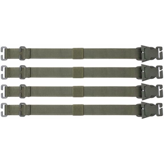 ABCISI 4PCS Molle Straps, Portable Tactical Molle Backpack Straps, Accessories for Outdoor Camping Hiking Mountaineering (MUD COLOR)