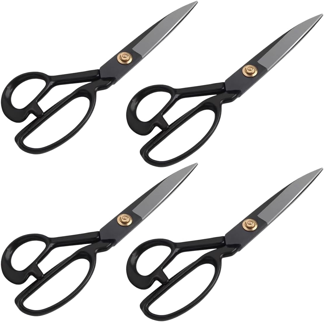 ABCISI 4Pcs Professional Heavy Duty Scissor Tools Cutting PVC TPO Epdm Hot Air Welding Roofing Materials Cutting Fabrics Composite Materials Roofing Scissors Heavy Duty for Home Artists Dressmakers