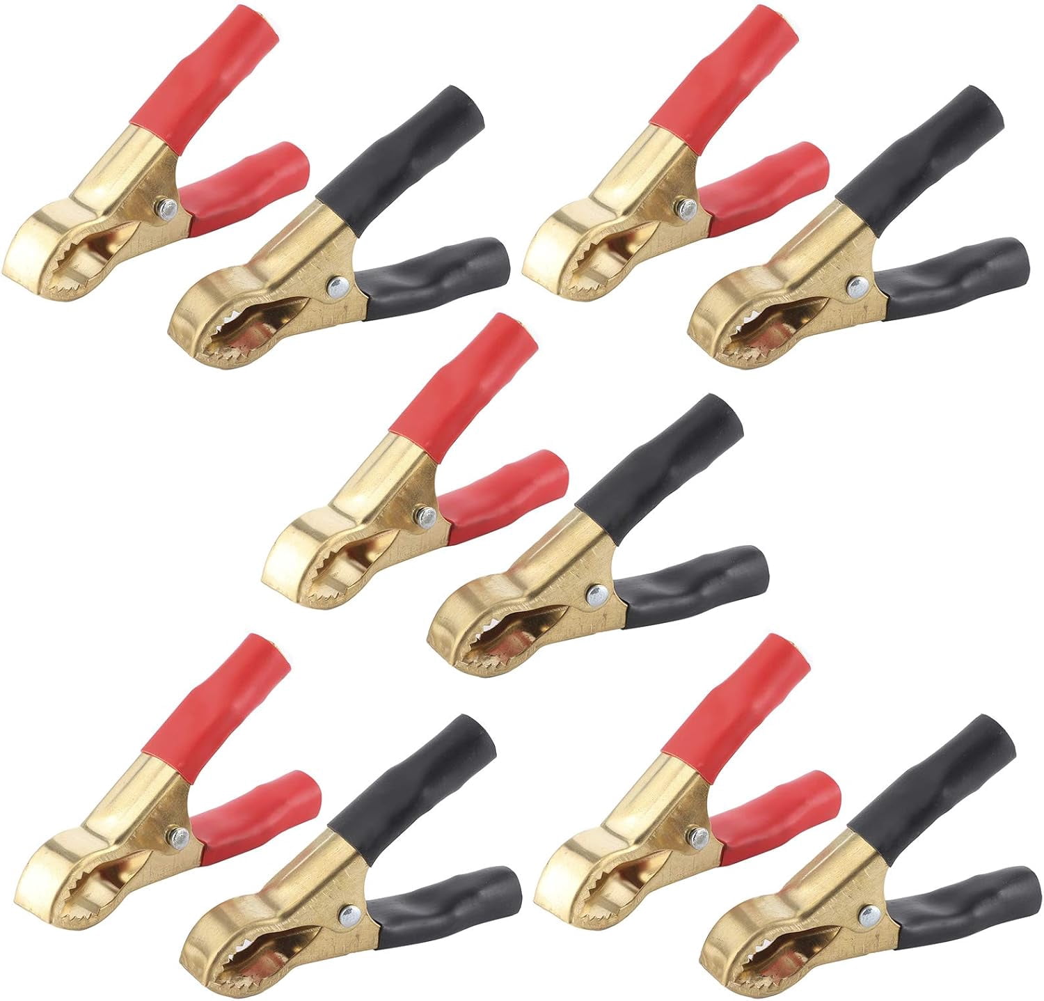 Spring Loaded Alligator Clips ABCISI 5Pair Alligator Clips Electrical, 50A 3.1inch Heavy Duty ...