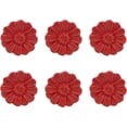 thumbnail image 1 of ABCISI 6PCS Vintage Floral Daisy Dresser Drawer Knobs, Ceramic Round Drawer Knobs, Elegant Cabinet Cupboard Door Hardware Pull Handles w/Screws, Red, 1 of 12