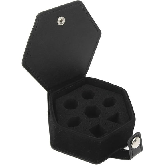 ABCISI 7 Compartments Dice Case Box Tray, Storage Holder for DND Dice Set, Dice Holder for D and D Dungeons and Dragons, Individual Metal or Plastic Polyhedral Dice Display Case