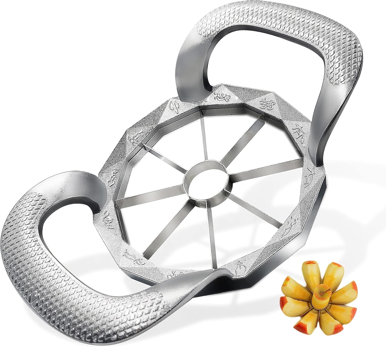 ABCISI 8-Slice Apple Cutter with Ergonomic Anti-Slip Handle, Heavy Duty ...