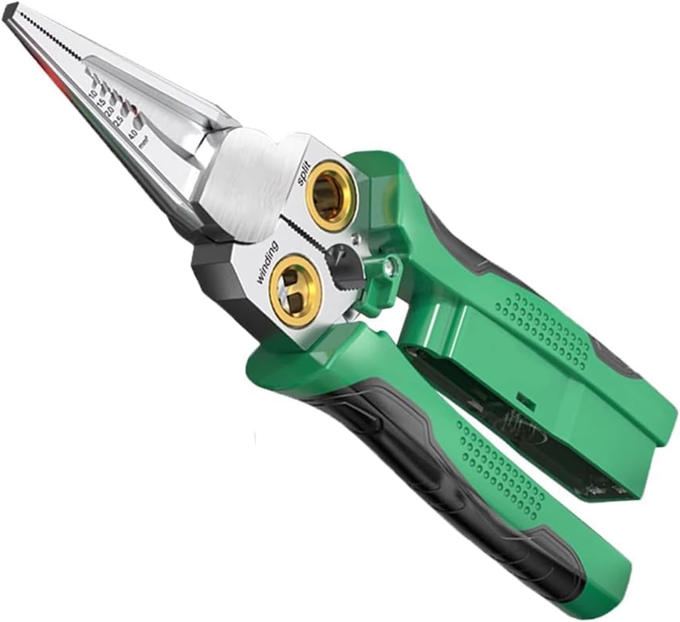 ABCISI 8 in 1 Wire Stripper with Voltage Tester, Multi-function Electric Wire Stripping Tool for Cutting and Pulling Pliers, Electrician Repair Tool
